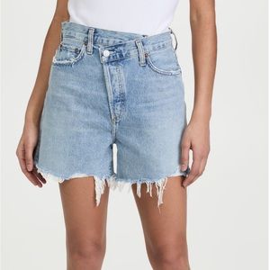 Agolde Criss Cross Jean Shorts Size: 27